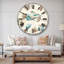 Ailes d'oiseaux beiges - Horloge murale traditionnelle-36845794