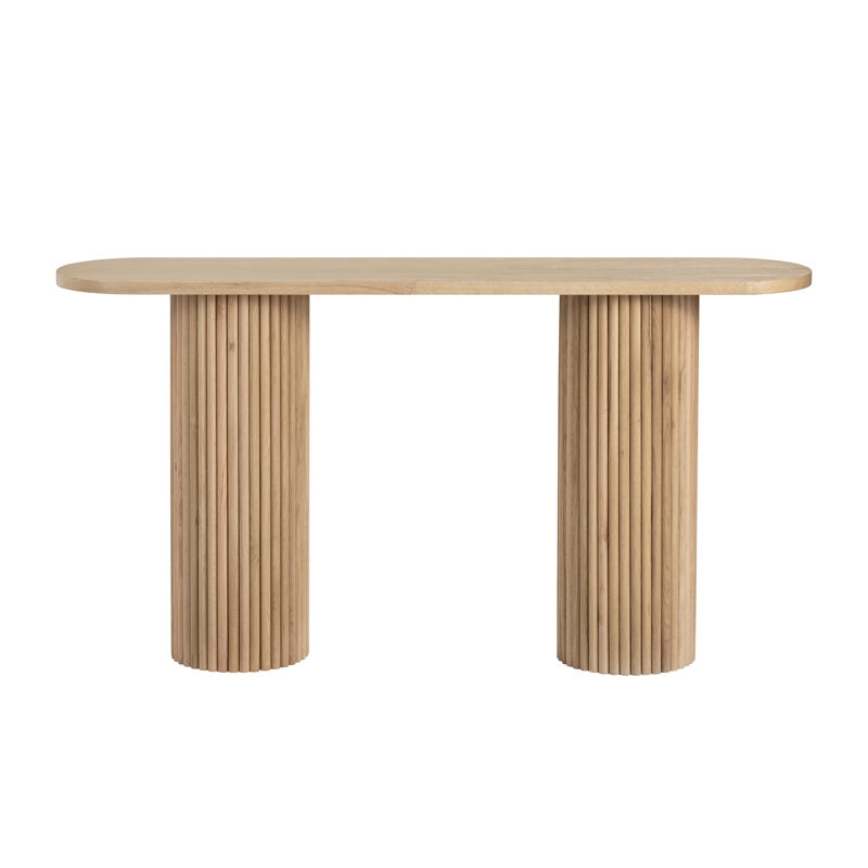 60 po Table d'appoint en bois brun