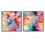 Lilas - Ensemble de 2 collages carrés abstraits-101852522-101852525