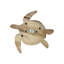 Tortue de mer murale Flash - Finition bleu Tulum