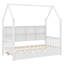 Lit en bois avec couchette et tablette-106760107