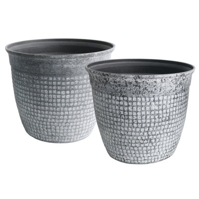 Acerra Mosaic Composite Hand Painted Pot Planter