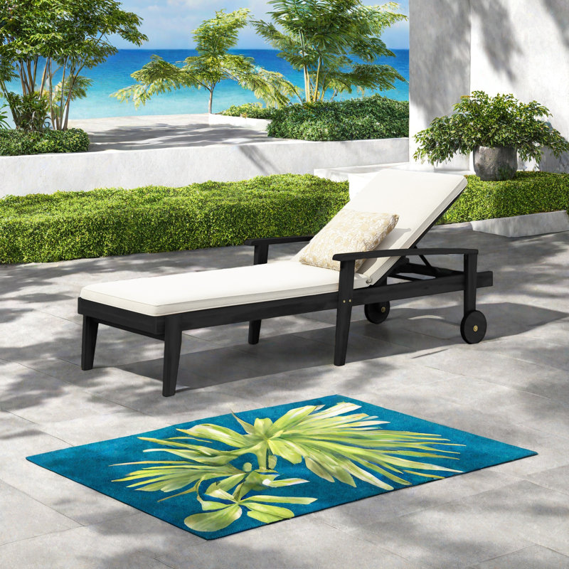 CHAISE LUNGE, Blanc, Noir