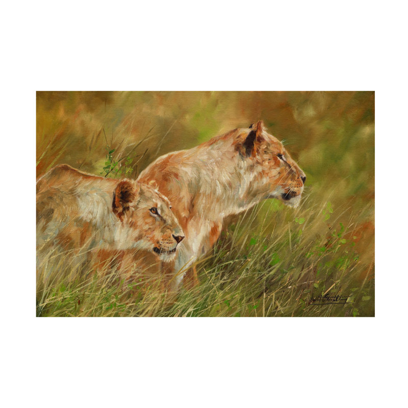 «David Stribble Lion Brothers 2», art sur toile, H 12 po x l 19 po
