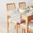 Table Runner, 100% Cotton, 16X108", Natural Brush Stroke-1867745034