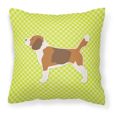 Beagle Square Indoor/Outdoor Throw Pillow