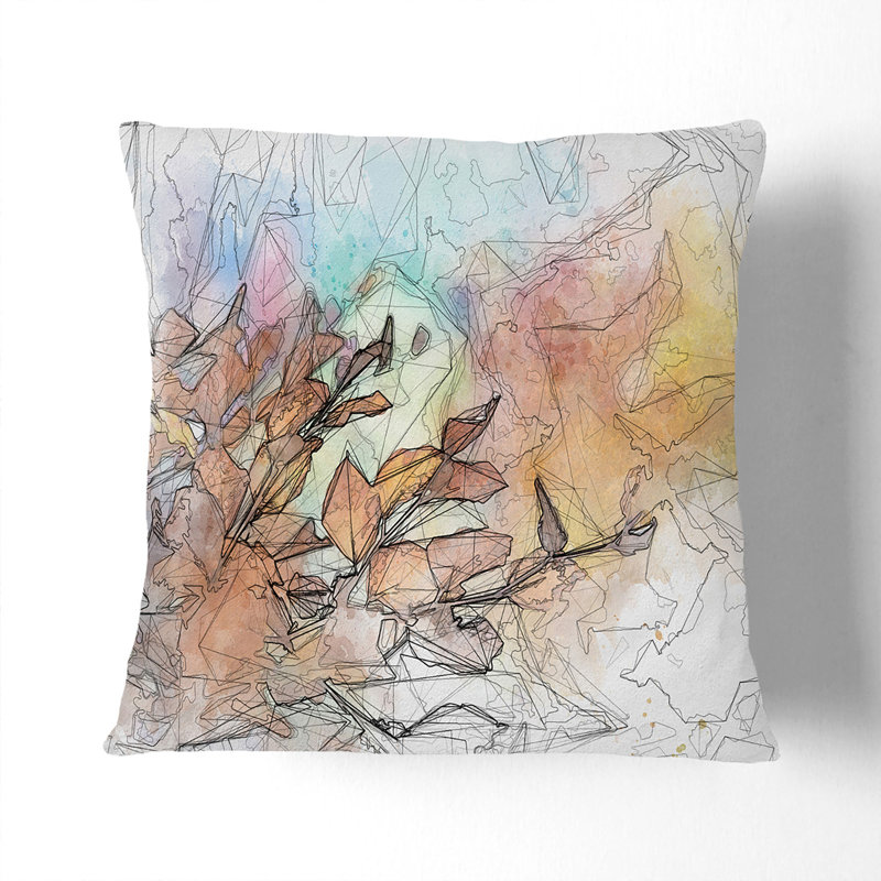Abstract Square Throw Cushion, 40 x 40 cm
