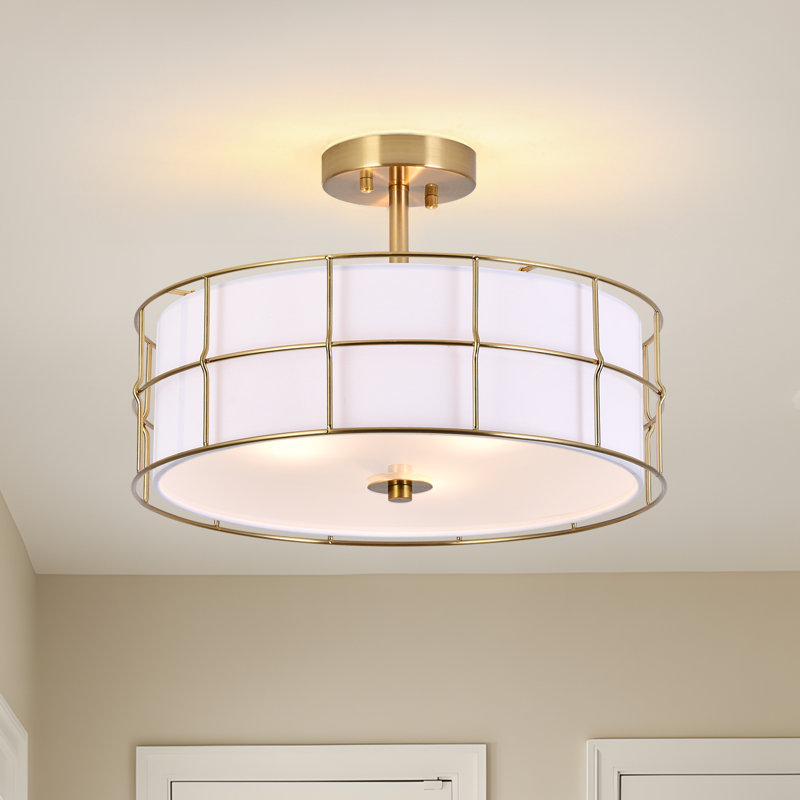 16" semi-flush mount ceiling light fixture