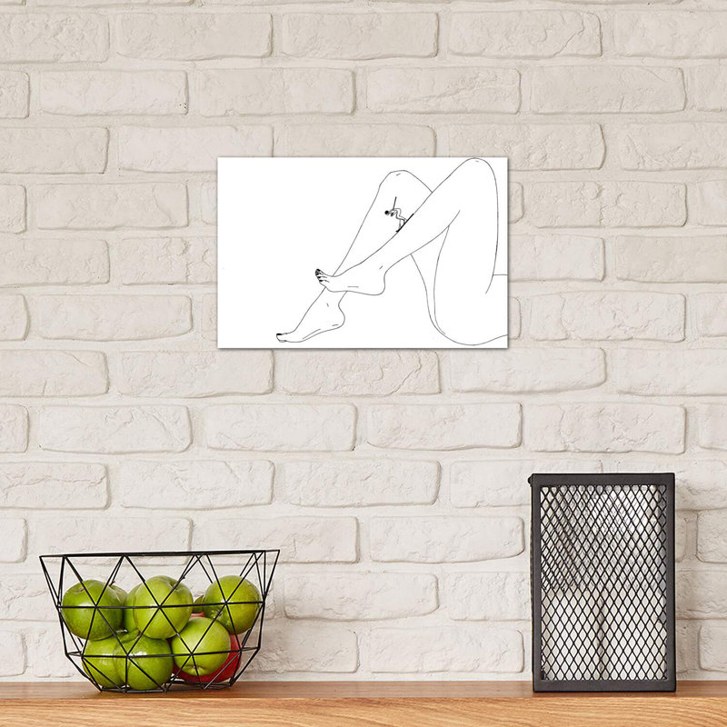 «Downhill», reproduction d'art, H 18 po x l 26 po x P 1,5 po, Toile tendue