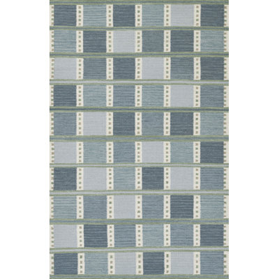 Freya Scandi Hand Woven Wool Blend Blue Area Rug