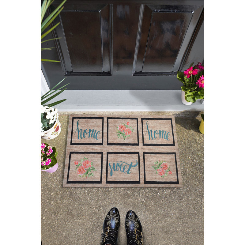Durable PVC Doormat, Non-Slip Underside, 15.7 x 23.6 inches | 100% PVC Material, Machine Washable at 86°F | Perfect for Indoor & Outdoor Use, Easy to Clean, Stylish & Functional Welcome Mat