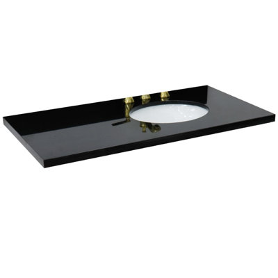 Ovate 43'' Single Bathroom Vanity Top with Sink