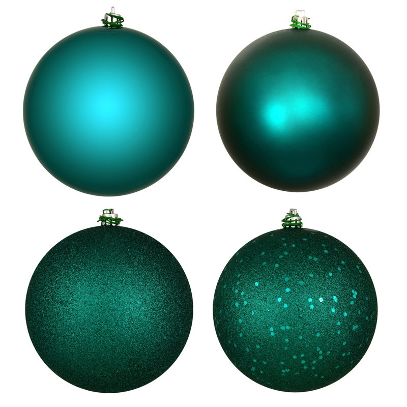Décoration de boule décorative des Fêtes, Or cuivré, H 10 po x l 10 po x P 10 po