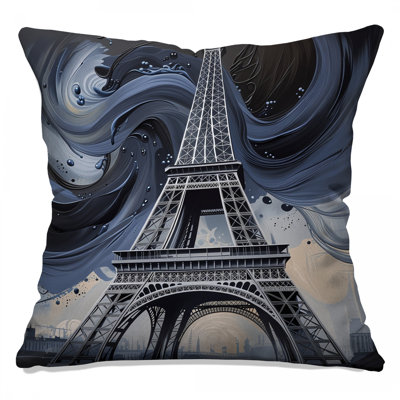 Coussin Tour Eiffel, coussins double face Architecture