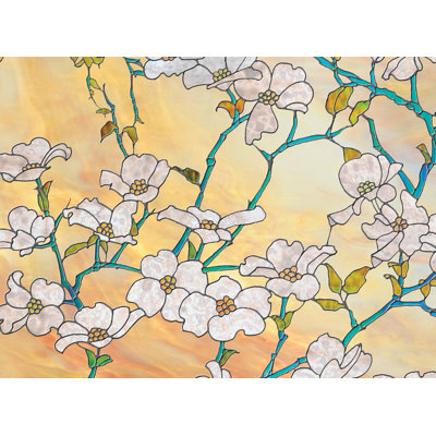 Drishty Plants & Flowers Non-Wall Damaging Window Decal