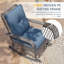 Chaises berçantes de patio avec coussin-1057902041-1057902040
