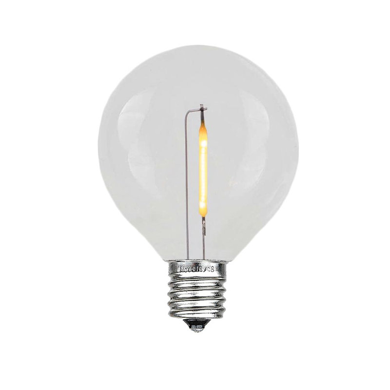 Kerstie 25 - Bulb G40 Replacement Bulb 2.25" Tall by 1.5" Wide, Clear