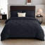 Microfiber Solid Colour Duvet Cover Set with Pillowcases-123168349-123168355