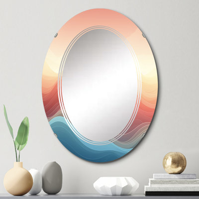 Grosventres - Miroir mural moderne ovale