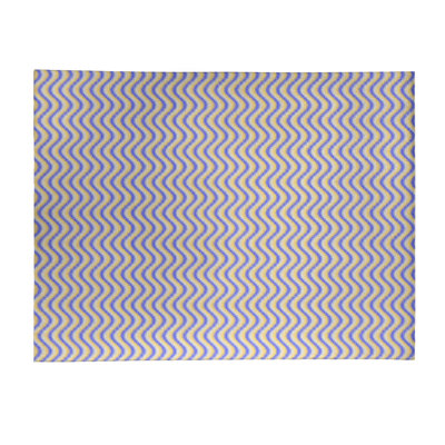 Tapis de zone jaune rayures ondulées