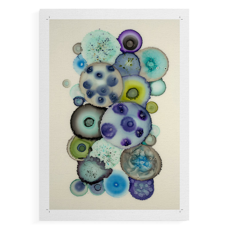 Geodes II - impression sur toile seulement - non encadrée, H 27 po x l 18 po