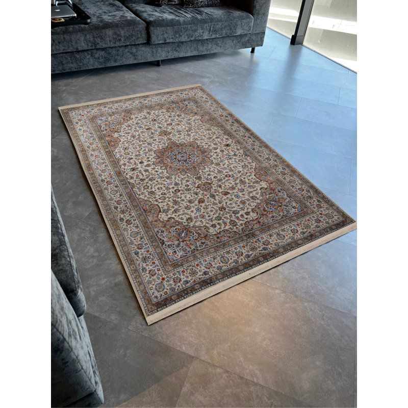 Vontae Oriental Indoor / Outdoor Rug, Rectangle 5'2" x 7'7"