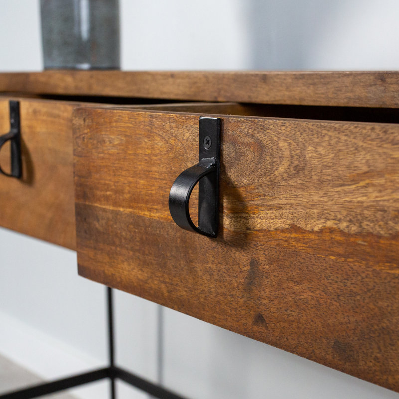 Mercedes 120cm Solid Wood Top Console Table