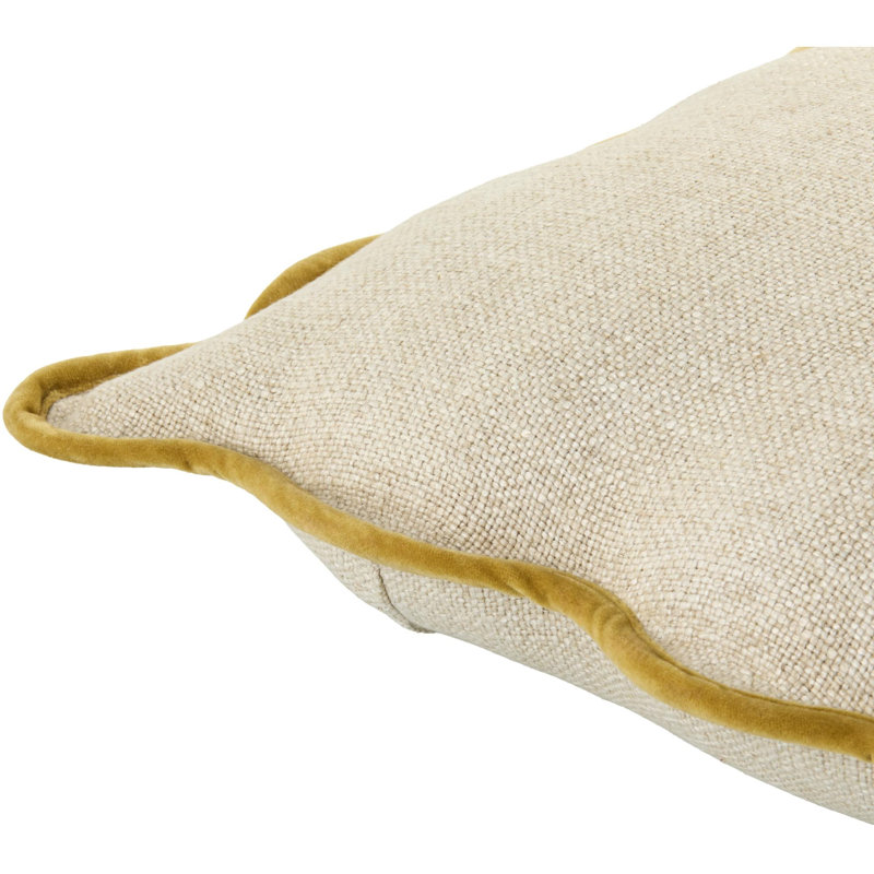 Becki Owens X Livabliss Caliza Accent Pillow, Pillow Cover Only - No Insert, Cream/Yellow, Square 18''