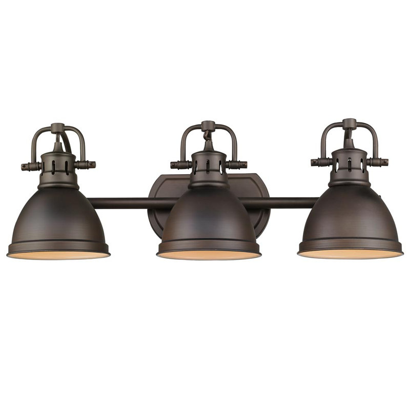 Drakeford Dimmable Vanity Light, Brushed Champagne Bronze, Rubbed Bronze