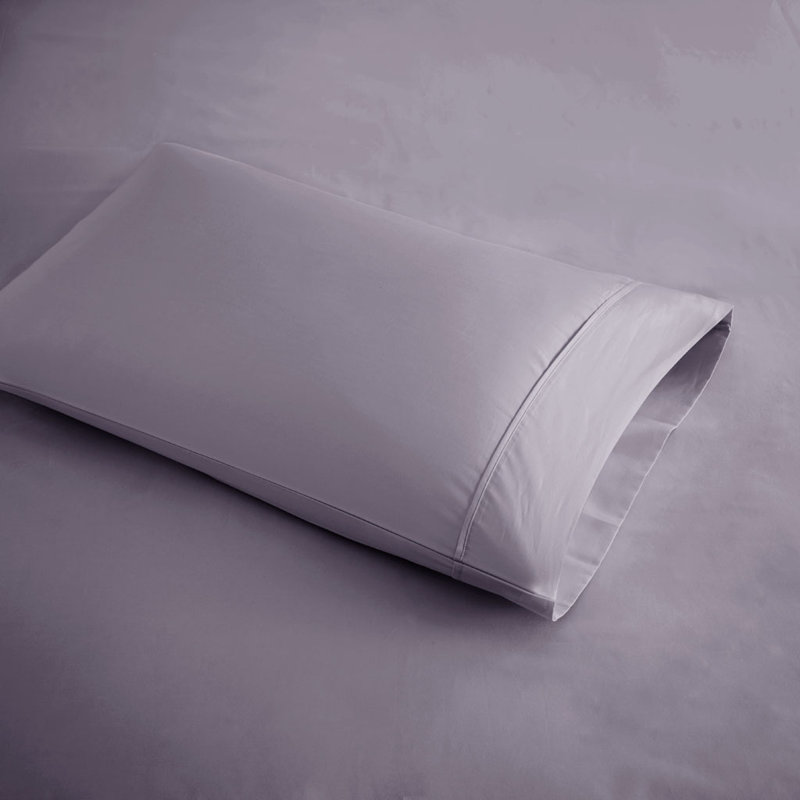600 Thread Count Cooling Cotton Blend 4 PC Sheet Set, Purple, King Sheet Set with 3 Additional Pieces