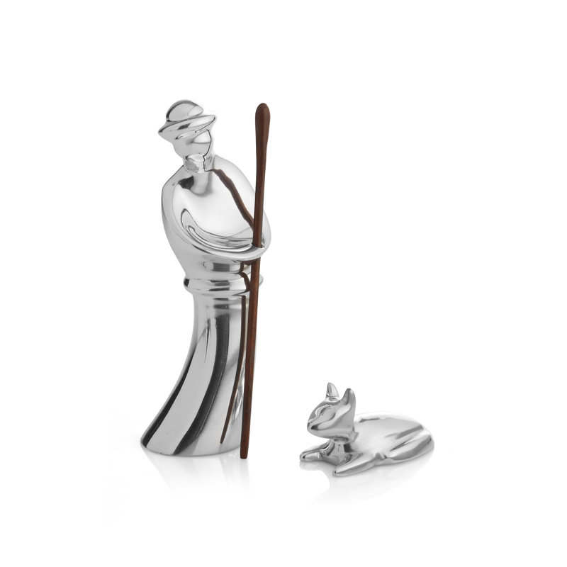 Nambe Miniature Nativity Shep/Lamb