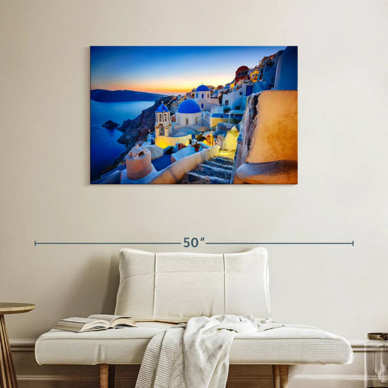 Ravi Dusky Oia, 26" H x 39" W