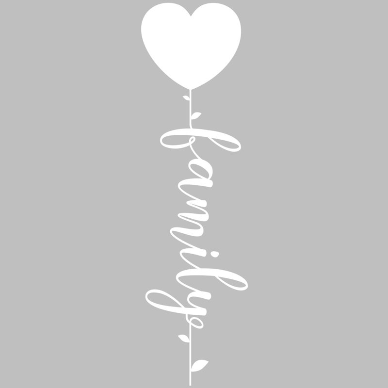 Text & Numbers Non-Wall Damaging Wall Decal, 21" H x 6" W, White