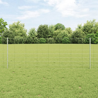 VidaXL Silver Steel Line Post