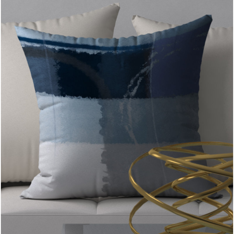 Reversible Throw Pillow, 18" H x 18" W