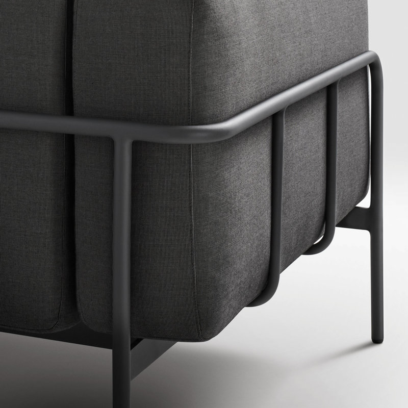 Cache Outdoor Lounge Chair, Dark Gray