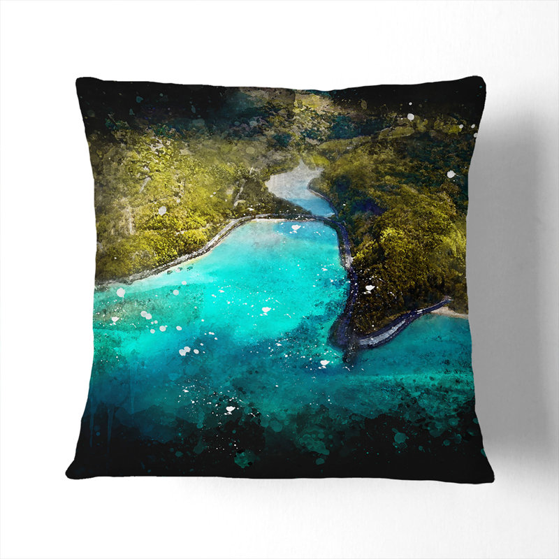 Square Cushion, 55cm H x 55cm W x 20cm D, White