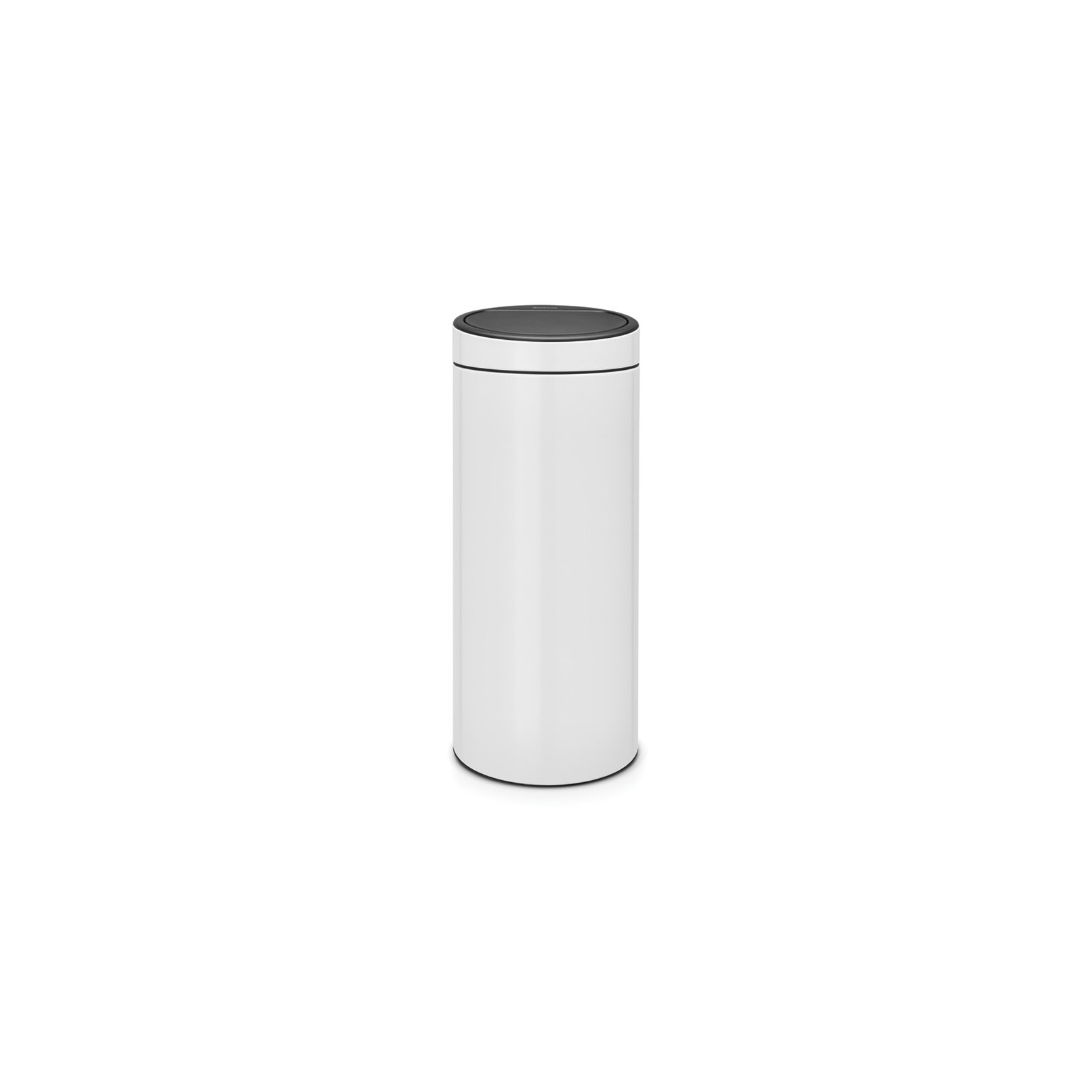 Brabantia 8 Gallon Touch Top Trash Can, White