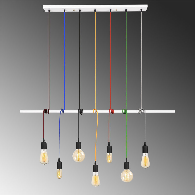 Bora 1 - Light Kitchen Island Pendant, White/Blue/Green