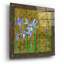 Art mural en verre épique «Exotic Garden 4» par Chariklia Zarris, 24 po x 24 po-194941607