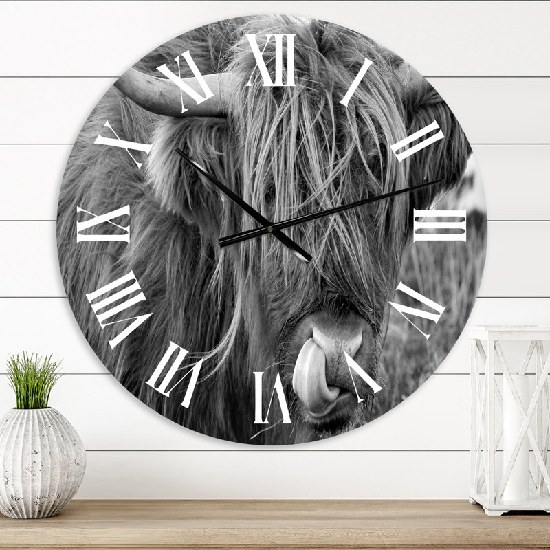 Horloge murale Vache écossaise, Petit