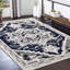 Tapis imitation tissage texturé Tapis rétro pour le salon Tapis à médaillon oriental Boho-646587097
