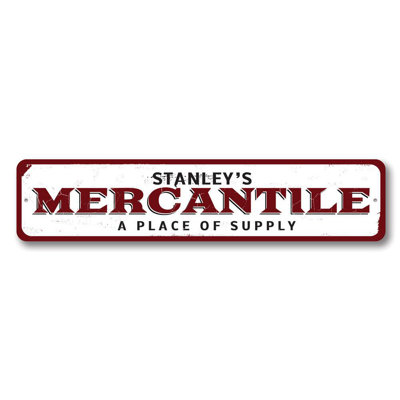 Mercantile Aluminum Sign