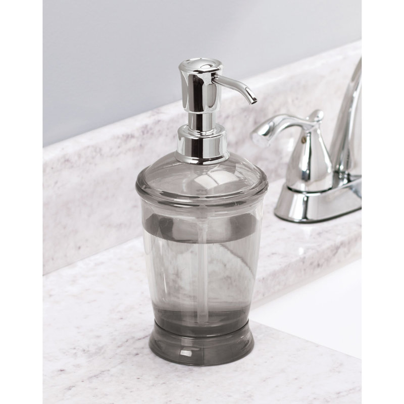 Franklin Soap Dispenser, Smoke/Chrome