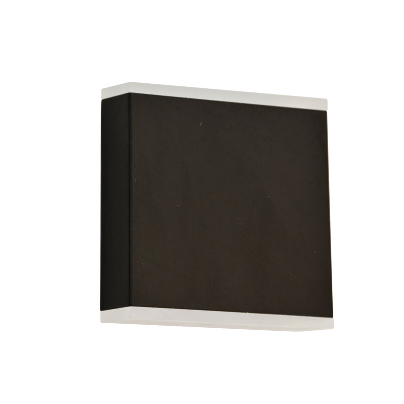 Plafonnier encastré 2 lumières DEL, Noir mat