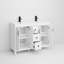 Ensemble meuble-lavabo simple de 122 cm avec lavabo en résine SMC