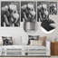 Cactus monochrome gris Botanical Bliss I - Floral Cactus Wall Art Living Room-1189410633-1189410638
