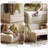 40.55"Cream Microfiber Modular Storage Single Convertible Sofabed Couch