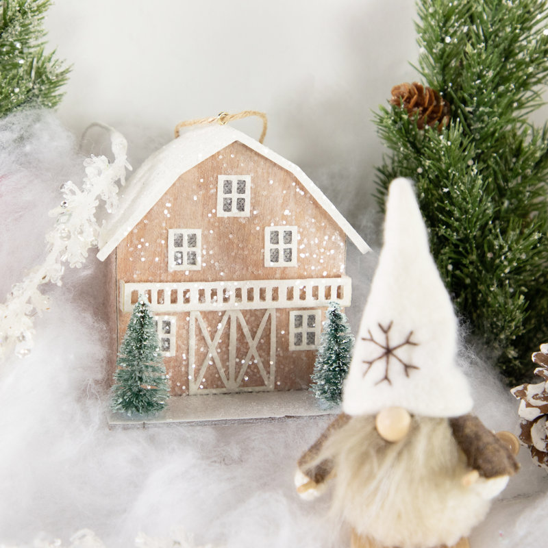 4'' Paper Lighted Holiday Shaped Ornament