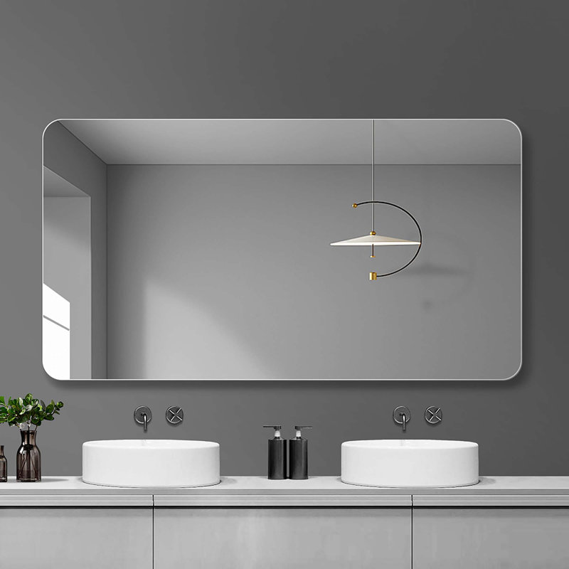 Miroir de salle de bain, miroir mural pour salle de bain anti-buée